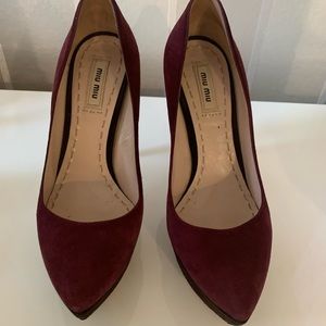Miu miu platform shoes